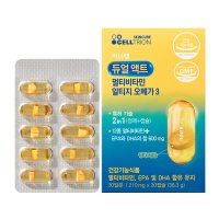 이너랩 듀얼액트 멀티비타민 알티지오메가3 1210mg x 30캡슐