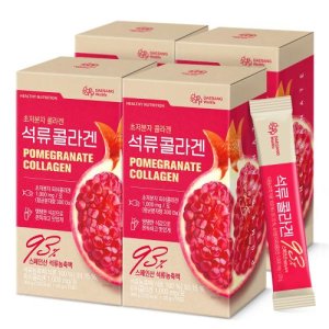 [1+3]대상웰라이프 석류 콜라겐 20gx15포x4/총 60포 초저분자 피쉬 젤리스틱 어류 엘라스틴 히알루론산