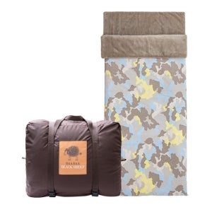 프리미엄 양털 침낭 카모 브라운CAMO BROWN WOOLPILE SLEEPING BAG짧은 양털