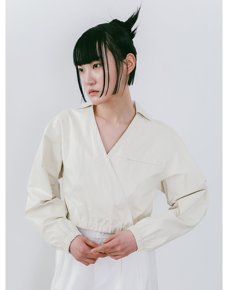 [제인송] Vegan Leather Shirt Jacket (JVSB203-05)