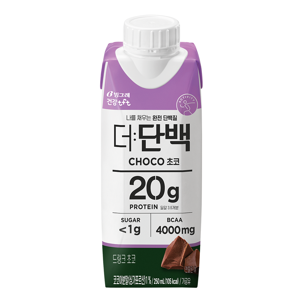 빙그레 더단백 프로틴 드링크 초코 250ml x 18개입