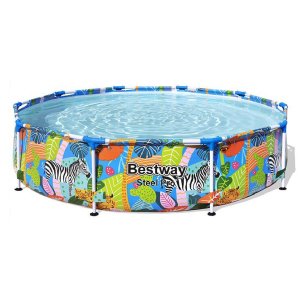베스트웨이 대형 원형 프레임 풀장 BW 56985  Tropical  305 x 66 cm  1개