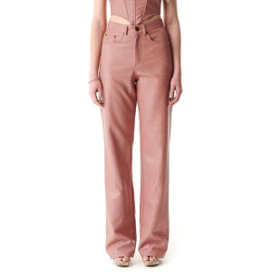 배디 Bella Eco-Leather Pants Pink