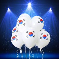 혀누닷컴 태극기풍선 체육대회 풍선 10개세트 행사장 축제 운동회