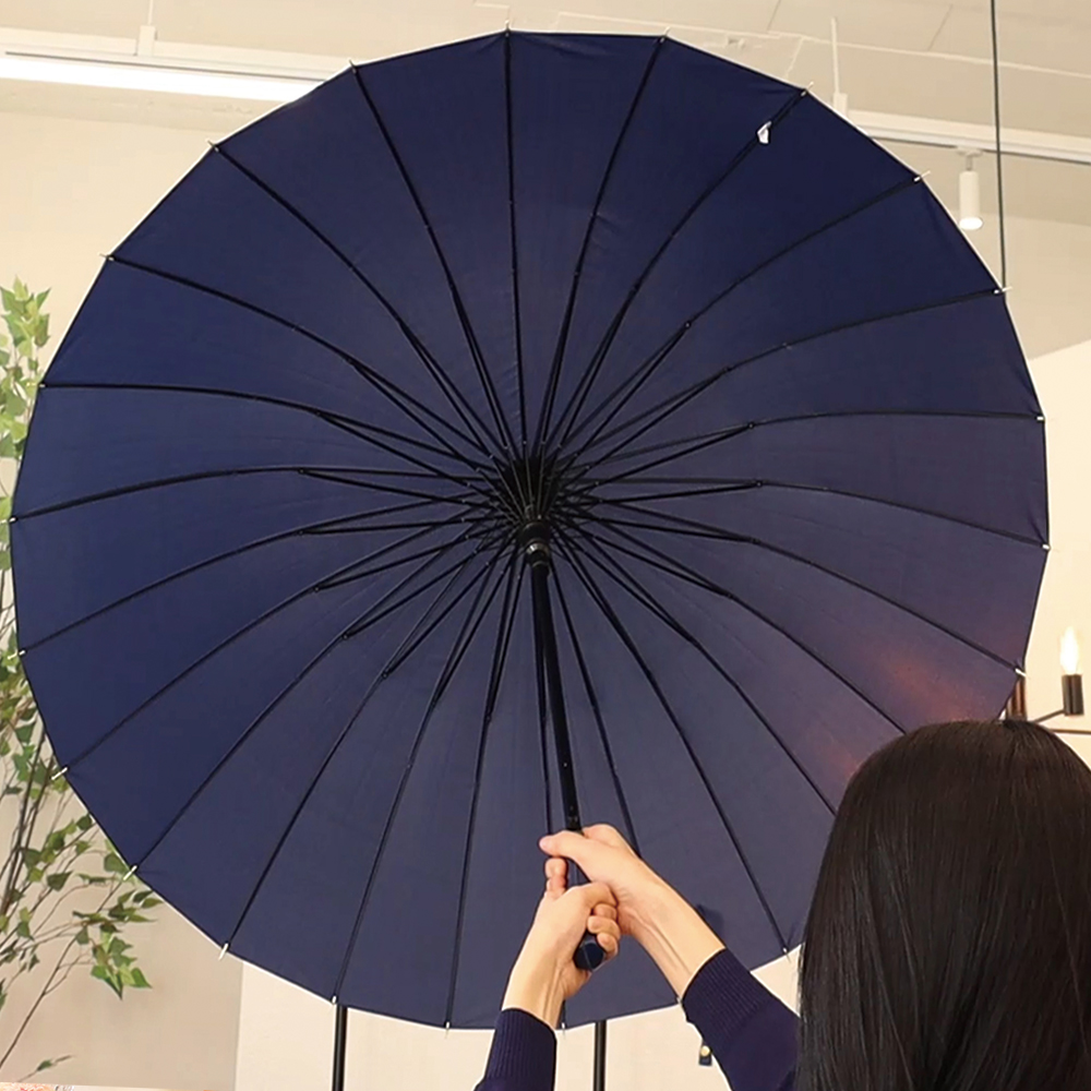 24뼈대 튼튼한 장우산 골프우산 자동 대형 우산 124cm