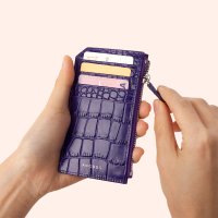 앤오즈 PLATTE CROC zipper wallet 7 color