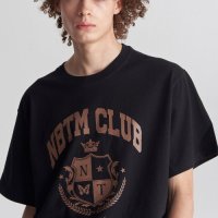 [낫띵이즈베럴댄미] EMBLEM NBTM TEE_black i17