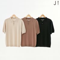 89900원 J BY 남성 실크린넨 카라 니트 풀오버