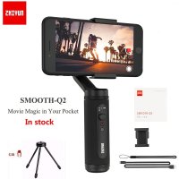 Zhiyun Smooth-Q2 Vlog 용 3 축 핸드 헬드 짐벌 안정기 iPhone Andriod 같은 스마트 폰과 호환되는 YouTube 비디오