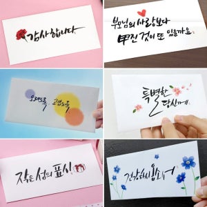 미니아트 카네이션 부모님 선생님 선물 캘리그라피 용돈봉투