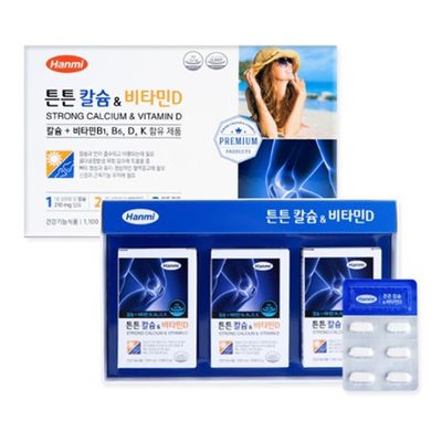<b>한미헬스케어</b> 튼튼 <b>칼슘</b> 앤 비타민D 뼈건강 90정