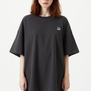 [퓨처랩] DOGE HEAD T-SHIRTS - CHARCOAL fl4158