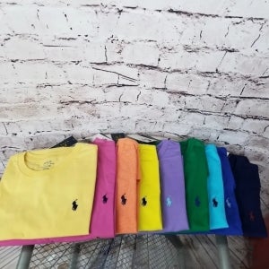 폴로 랄프로렌 보이즈 라운드넥 반팔 티셔츠 남녀공용