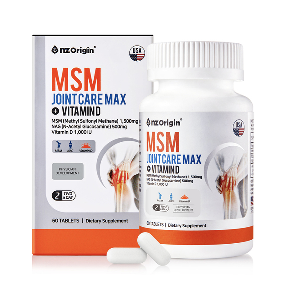 <b>엔젯오리진 엠에스엠</b> 조인트 케어 맥스 1350mg x 60정