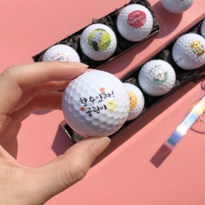 [당일발송/무료포장] 커스텀골프공 3구 5구 세트, 비올레타