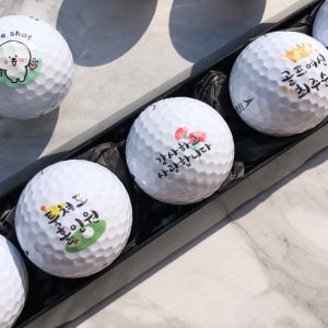 [당일발송] 커스텀골프공 세트 어버이날 카네이션, 비올레타