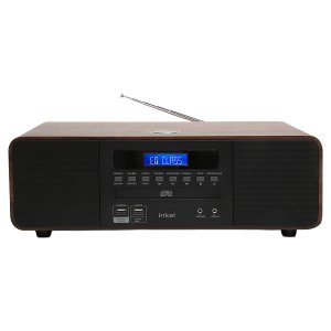 인켈 스피커 CD 플레이어 블루투스 오디오   블랙 월넛 IK-A360CD