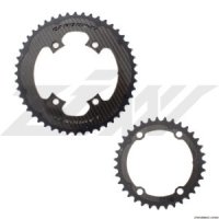 카본티 엑스카보링 카본 체인링 (스램 AXS/BCD107x4),Carbon-Ti X-Carboring Carbon Chainrings (X-AXS/BCD107/SRAM AXS Ar