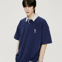 콰이어티스트 QUIETIST QT BORDER COLLIE PK SHIRTS-NAVY