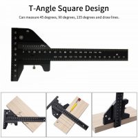 목공 공구 T 눈금자 슬라이딩 지 알루미늄 합금 스크라이브 깊이 TSquare Scrib