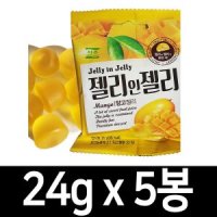 과일젤리 서주 젤리인젤리 망고맛 24g 5봉 트롤리