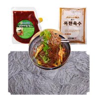 봉평 메밀 막국수2 8kg 벌크 비빔장500g 육수5봉 세트10인분