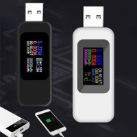 USB OLED 전류 전압 테스트 미터 전력 용량 측정 가정용 테스터 전기 용 정확한 계측기