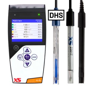 휴대용 다항목 측정기 (201 T DHS 디지털 pH 전극+2301T 전도도 셀+DO7/3MT 폴라로그래픽 용존산소 센서 포함)