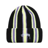 스투시 버티칼 스트라이프 커프 비니 Vertical Stripe Cuff Beanie 한정판