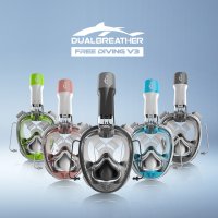 DUAL BREATHER 듀얼브레서 3세대 프리다이빙V3 스노쿨링 마스크