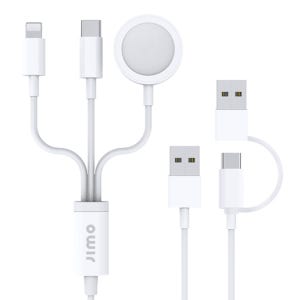 지모 베이직 아이폰 애플워치 타입C 3in1 멀티 충전 케이블
