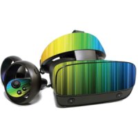 MightySkins Skin for Oculus Rift S - Rainbow Streaks Protective Durable and Unique Vinyl Decal Wrap