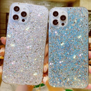 샤오미미포코M3 X3 미11 미10 T 라이트 프로 5G 블링 글리터 반짝이 심플 소프트 TPU 핸드폰 케이스