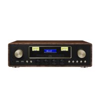 아즈라 AUX 블루투스 5 CD FM 라디오 일체형 오디오   우드 AMAP-1000