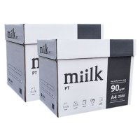 밀크 A4 복사용지 A4용지 90g 2500매 2BOX