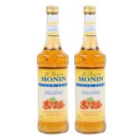 모닌 Monin Sugar 헤이즐넛맛 시럽 홈카페 홈바 카페음료재료 고급음료만들기 칵테일 커피시럽 2ea 2개