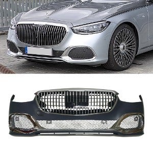 벤츠 S클래스 W223 마이바흐룩 스타일 프론트범퍼 세트 바디킷(그릴미포함)