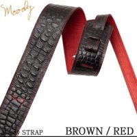 무디 Moody 스트랩 Faux Gator Leathe 2 5인치 STD BR RD