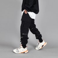 엑스사키  Cargo Zipper Jogger Pants