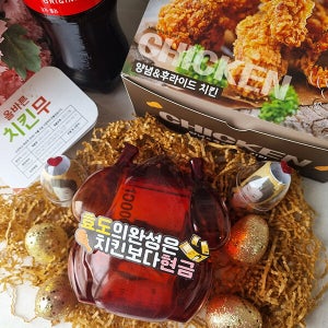 반전 치킨 용돈 박스 / 진짜 치킨 모형 저금통에서 돈이 술술 생일 생신 어버이날 선물