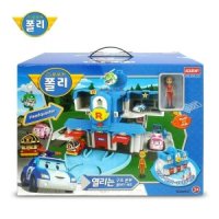 ROI TOYS 로보카폴리 열리는 구조본부 플레이세트 진피규어포함