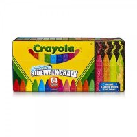 크레욜라 Crayola 워셔블 수성 분필 야외용 64개입