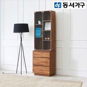 동서가구 라떼 600 3단 유리장식장 DF918493