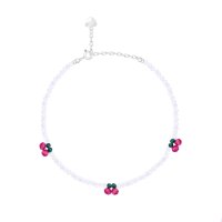 밀튼스텔리 White Cherry Crystal Beads Bracelet MSJ-BZJ90176