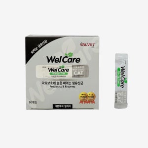 웰케어캣 50포 약효보호제 짜먹는 고양이 겔유산균