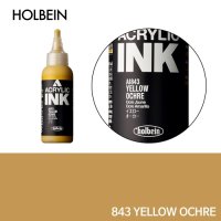 홀베인 아크릴 잉크 액상 아크릴물감 100ml 낱색 Yellow Ochre(AI843)