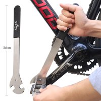 자전거 페달 렌치 긴 핸들 튼튼한 사이클링 스패너 MTB 로드 바이크용