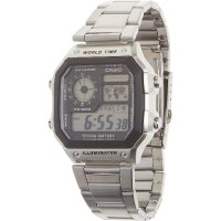 카시오 Casio 남성용 클래식 스테인리스 스틸 쿼츠 손목시계 AE1200WHD-1A