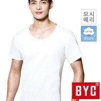 BYC 베이직 쿨 냉감 모시메리 U넥 반팔 런닝 0022