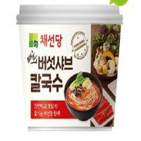 채선당 매운버섯샤브칼국수 즉석용기컵 210g x 12개